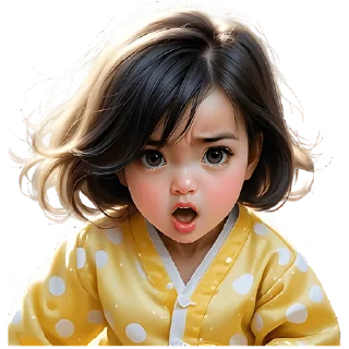 Sticker Милая девочка @Nyasticks - 6