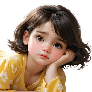 Sticker Милая девочка @Nyasticks - 2