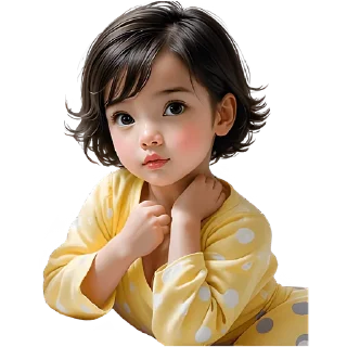 Sticker Милая девочка @Nyasticks - 8