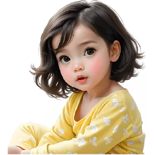 Sticker Милая девочка @Nyasticks - 5