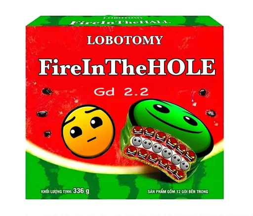 Стикер Lobotomyfireinthehole - 1