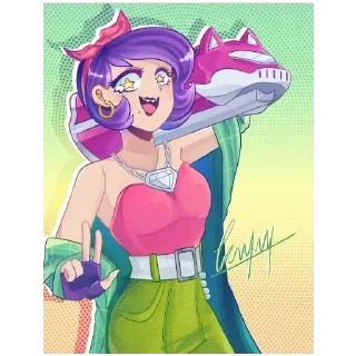 Стикер Лола Бравл Старс - 4