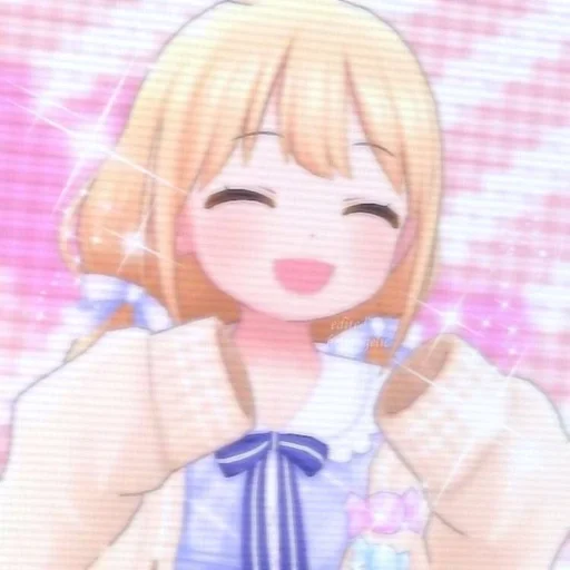 cartoon anime human face