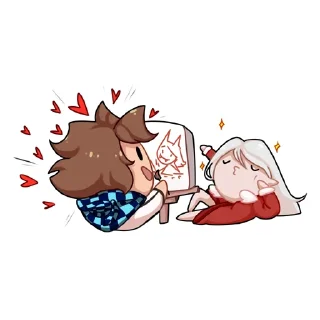 Стикер Люцилошки от @hleboofk - 11