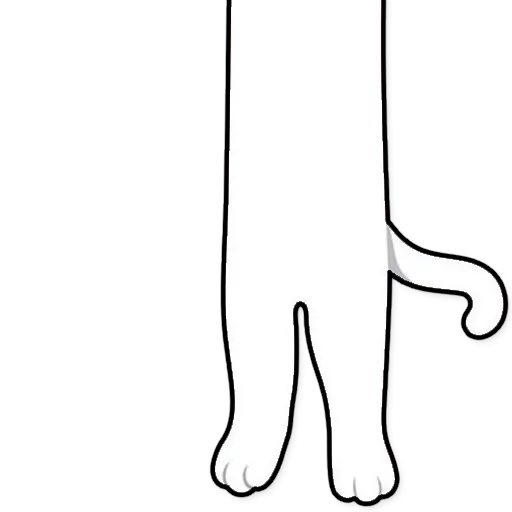 силуэт млекопитающее черно-белый