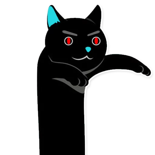 кошка эскиз животное