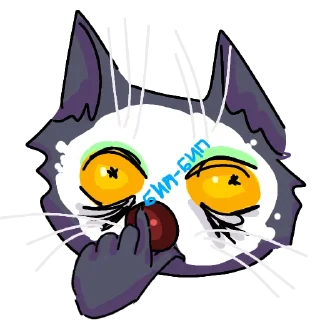 Sticker Кот Лёня - 4