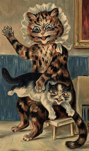 painting animal felidae