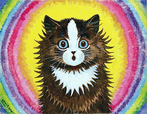 cat animal painting