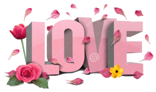 Стикер Love3dddd - 1