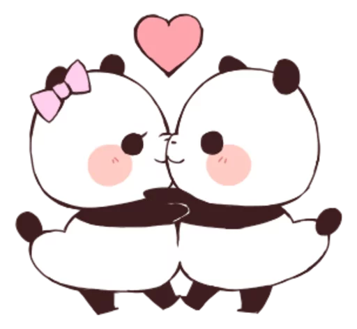 Стикер Love Love Yururin Panda - 8