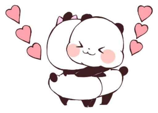 Стикер Love Love Yururin Panda - 7