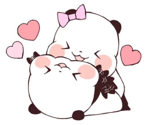 Стикер Love Love Yururin Panda - 4