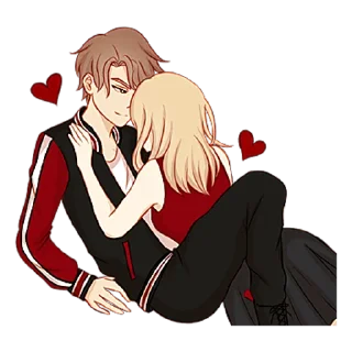 Sticker Любовь в воздухе 2 @nyasticks - 7