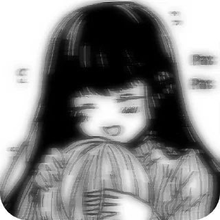 девочка эскиз черно-белый