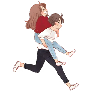 Стикер Любовь и Нястикс @nyasticks - 4