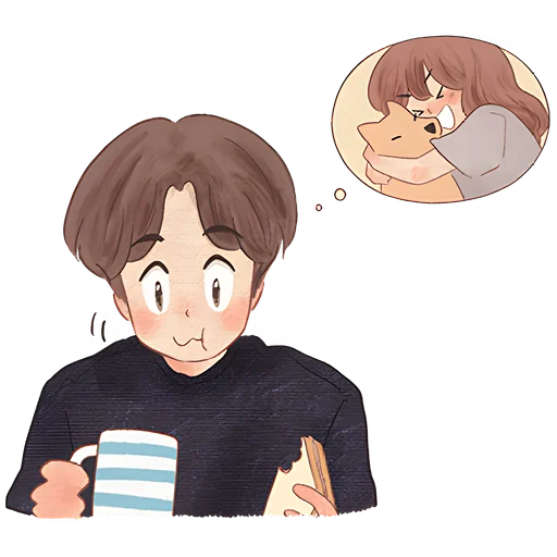 Стикер Любовь и Нястикс @nyasticks - 10