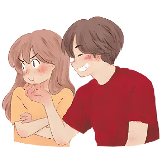 Стикер Любовь и Нястикс @nyasticks - 2