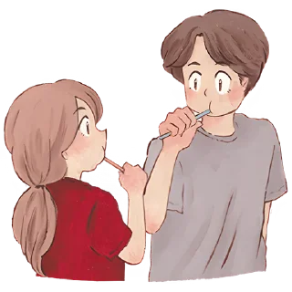 Стикер Любовь и Нястикс @nyasticks - 8