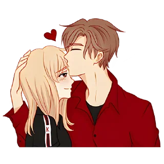 Стикер Любовь в воздухе @Nyasticks - 8