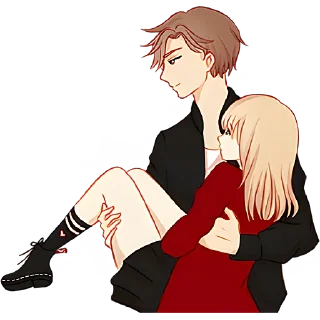 Стикер Любовь в воздухе @Nyasticks - 6