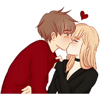 Стикер Любовь в воздухе @Nyasticks - 2