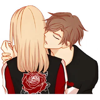 Стикер Любовь в воздухе @Nyasticks - 1