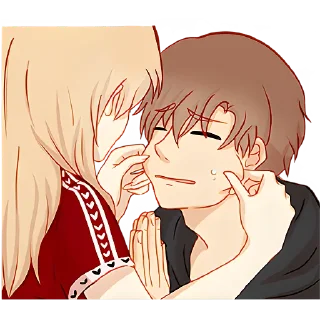 Стикер Любовь в воздухе 2 @Nyasticks - 2