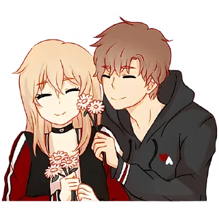 Стикер Любовь в воздухе 2 @Nyasticks - 6