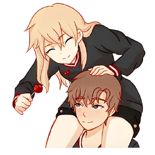 Стикер Любовь в воздухе 2 @Nyasticks - 9