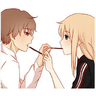 Стикер Любовь в воздухе 2 @Nyasticks - 7