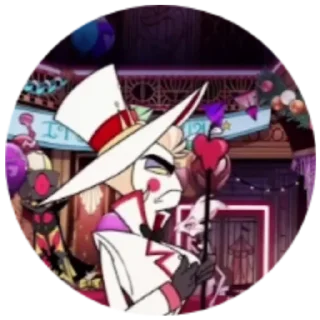 Sticker Lucifer, Khazbin Hotel: @Vanessa13s - 0