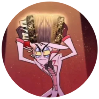 Sticker Lucifer, Khazbin Hotel: @Vanessa13s - 7