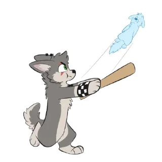 Sticker Lucky the Wolf - 4