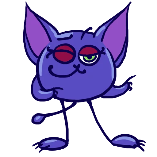 кошка мультфильм рисование