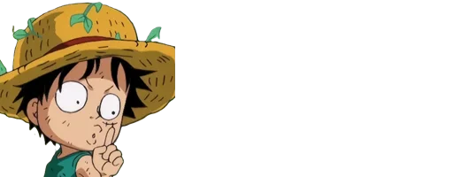 Sticker Luffy_mini - 1