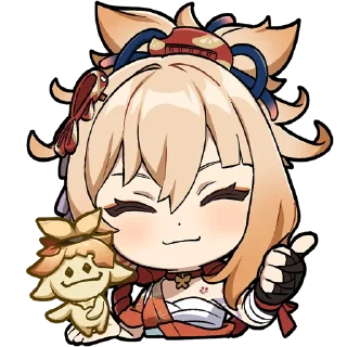 Sticker Lukisan Paimon 24 | @genshinimpact_id_off - 8