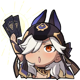 Sticker Lukisan Paimon 24 | @genshinimpact_id_off - 9