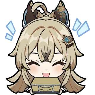 Sticker Lukisan Paimon 24 | @genshinimpact_id_off - 2