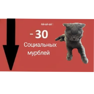 Sticker Любимый Кот Мурик - 4