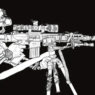 эскиз оружие рисование