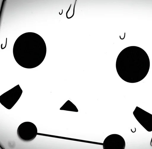 часы черно-белый