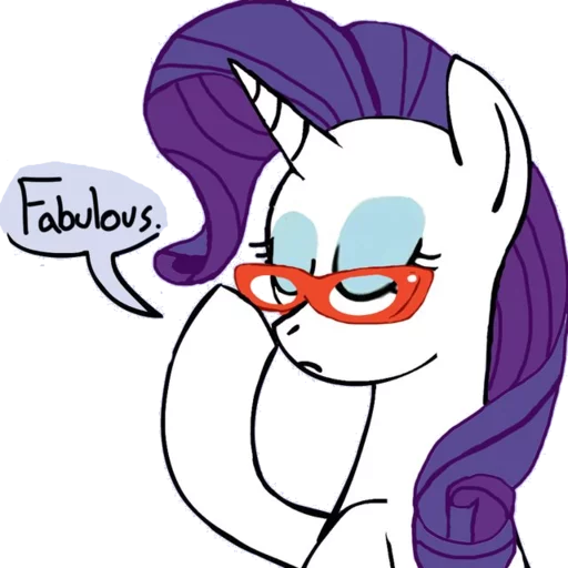 Sticker MLP_rarity_life_is_a_runway - 1