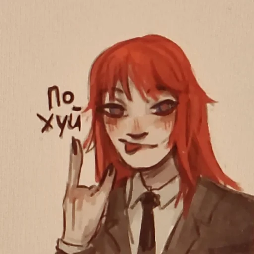 cartoon human face anime