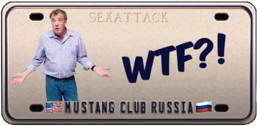 Sticker MUSTANGCLUBRUS - 1