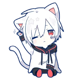 Sticker Мафу-Тян @nyasticks - 3