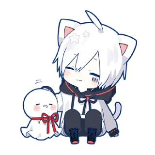 Sticker Мафу-Тян @nyasticks - 1