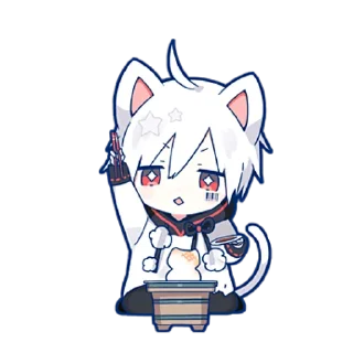 Sticker Мафу-Тян @nyasticks - 9