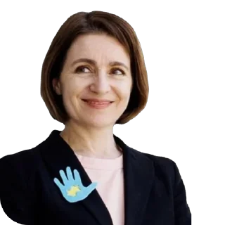 Стикер ❣️Maia Sandu 💙☀️❤️ - 11