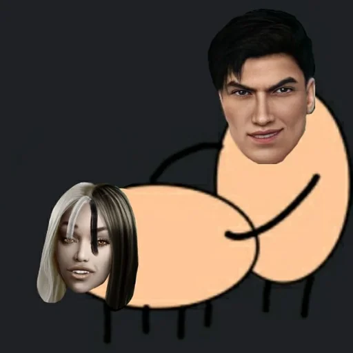 человеческое лицо мультфильм эскиз